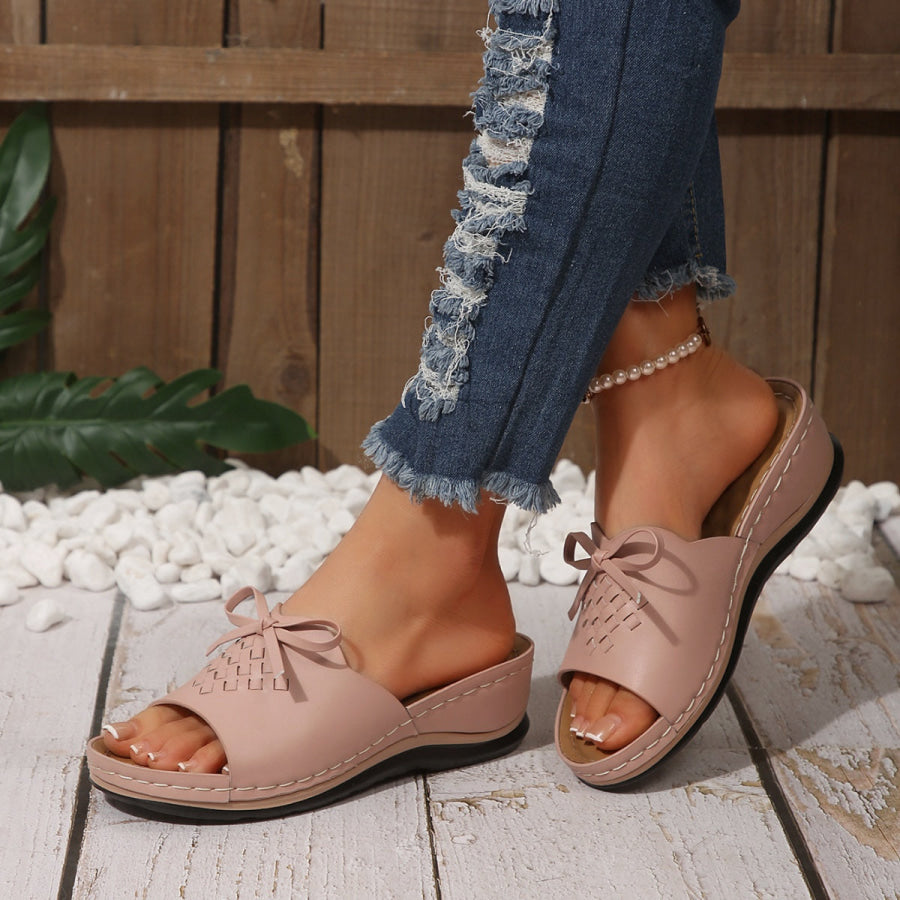 Open Toe Wedge Sandals Apparel and Accessories