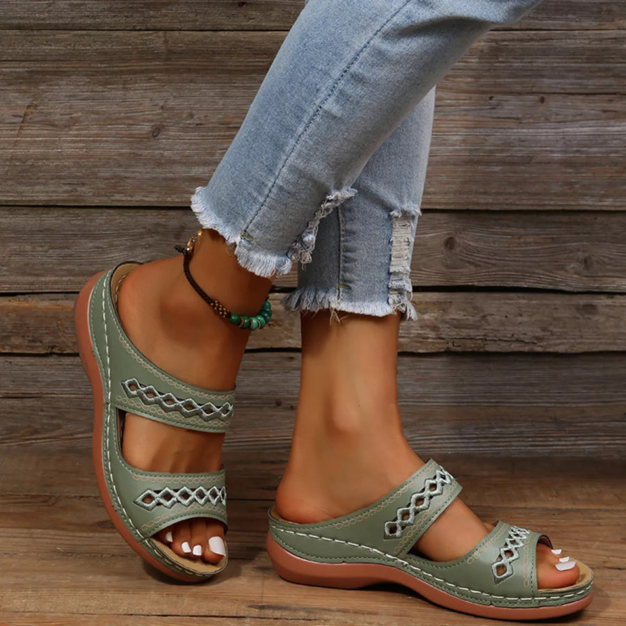 Open Toe Wedge Sandals Apparel and Accessories