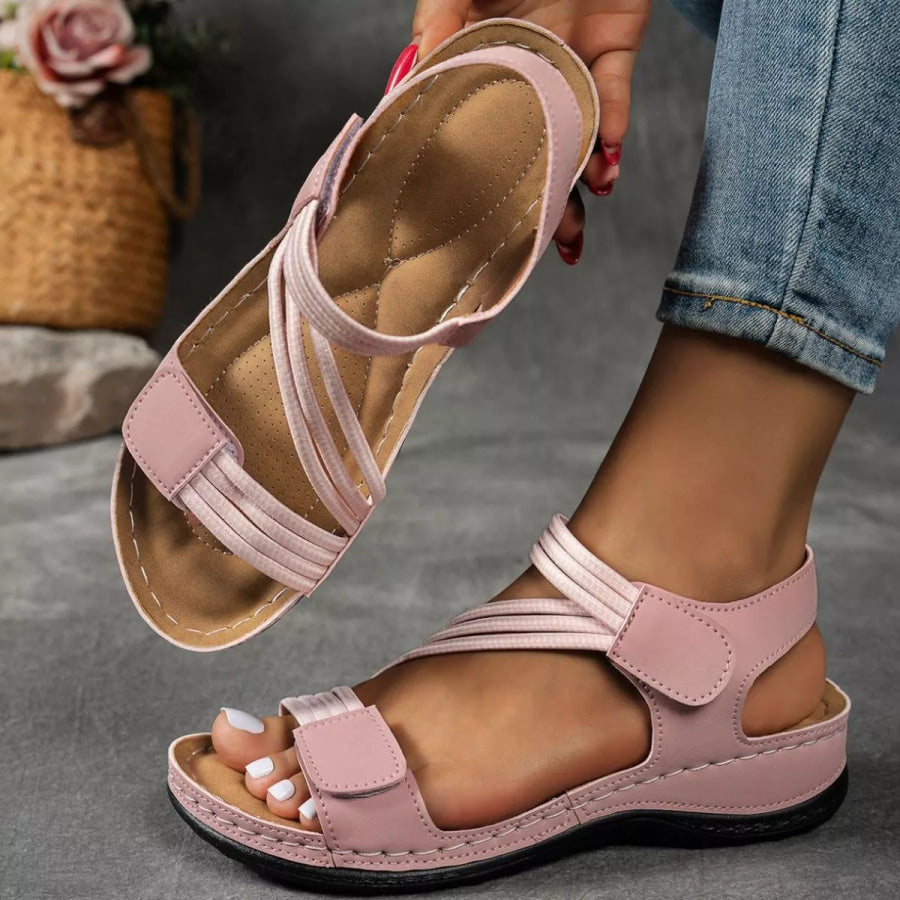Open Toe Wedge Sandals Apparel and Accessories