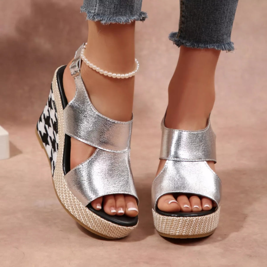 Open Toe Wedge Sandals Apparel and Accessories