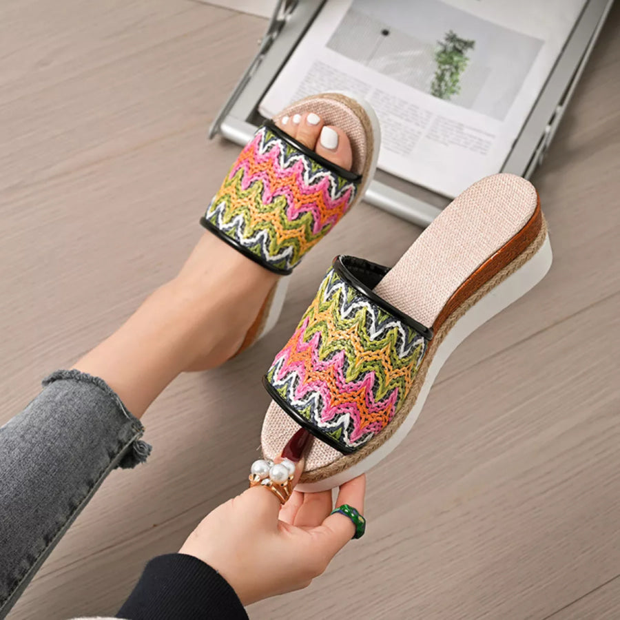 Open Toe Wedge Sandals Apparel and Accessories