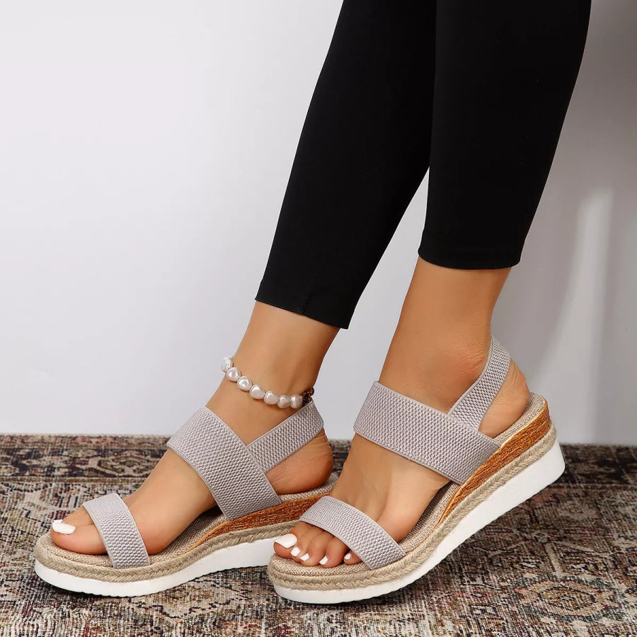 Open Toe Wedge Sandals Apparel and Accessories
