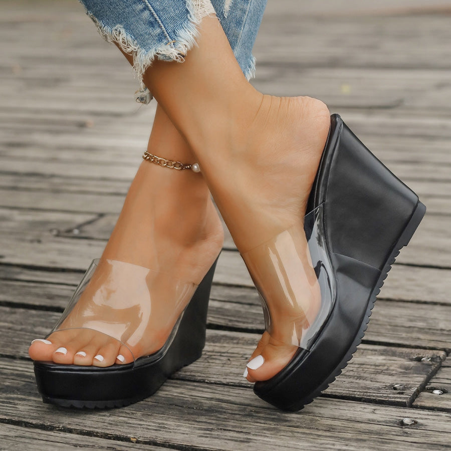 Open Toe Wedge Sandals Apparel and Accessories