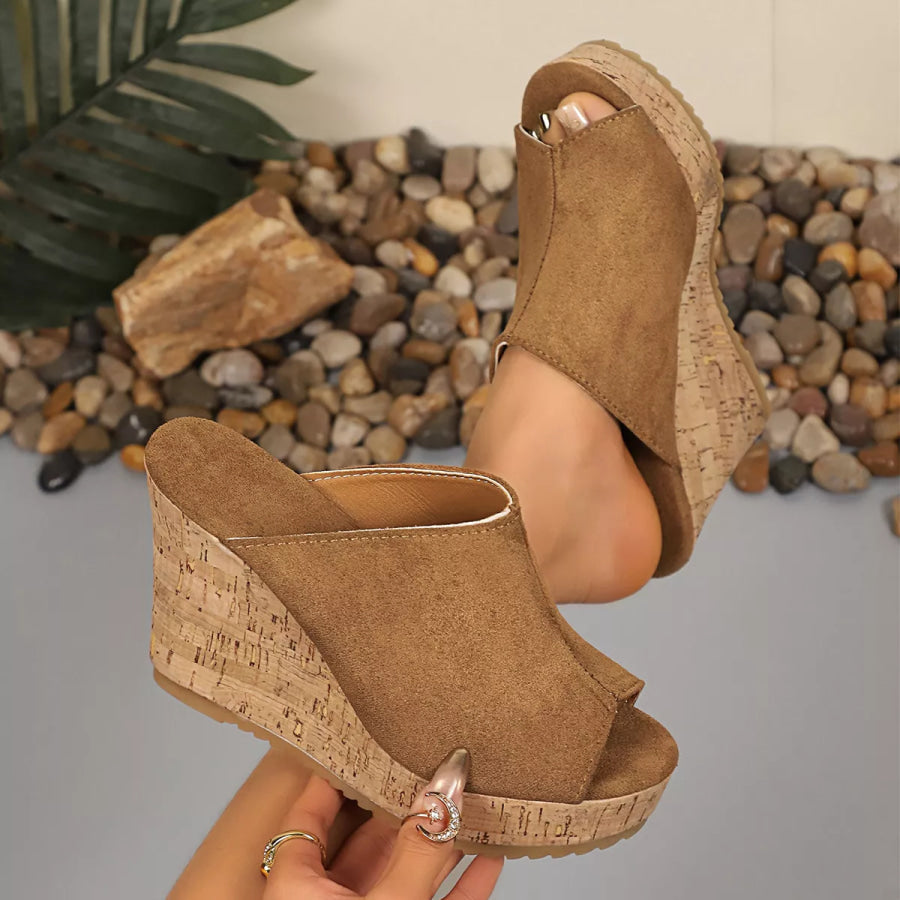 Open Toe Wedge Sandals Apparel and Accessories