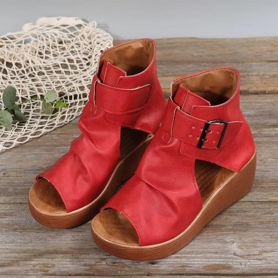 Open Toe Wedge Sandals Apparel and Accessories