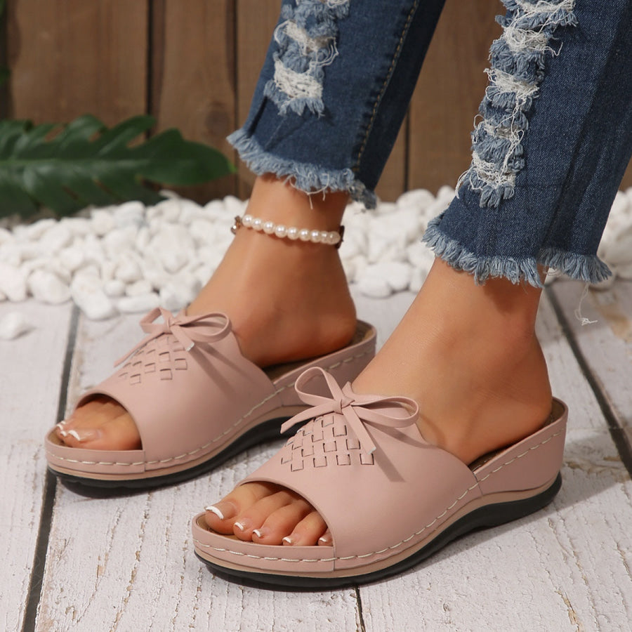 Open Toe Wedge Sandals Apparel and Accessories