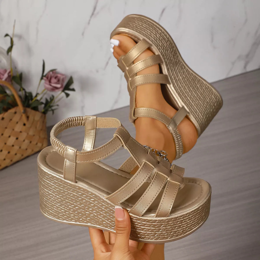 Open Toe Wedge Sandals Apparel and Accessories