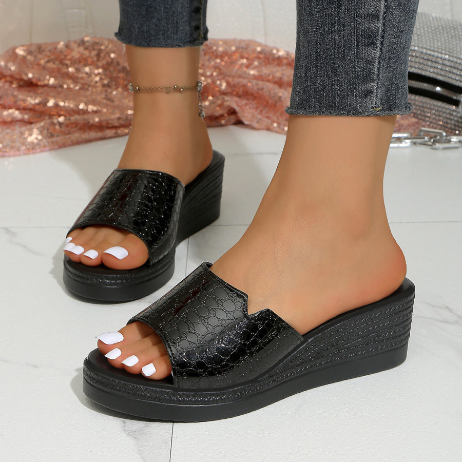 Open Toe Wedge Sandals Apparel and Accessories