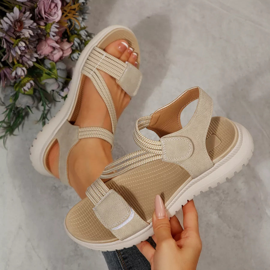 Open Toe Wedge Sandals Apparel and Accessories