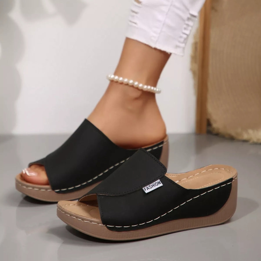 Open Toe Wedge Sandals Apparel and Accessories