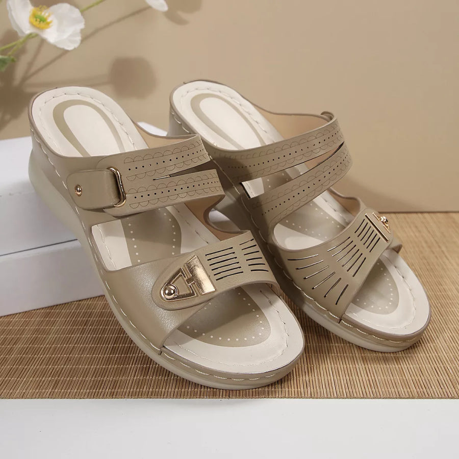 Open Toe Wedge Sandals Apparel and Accessories