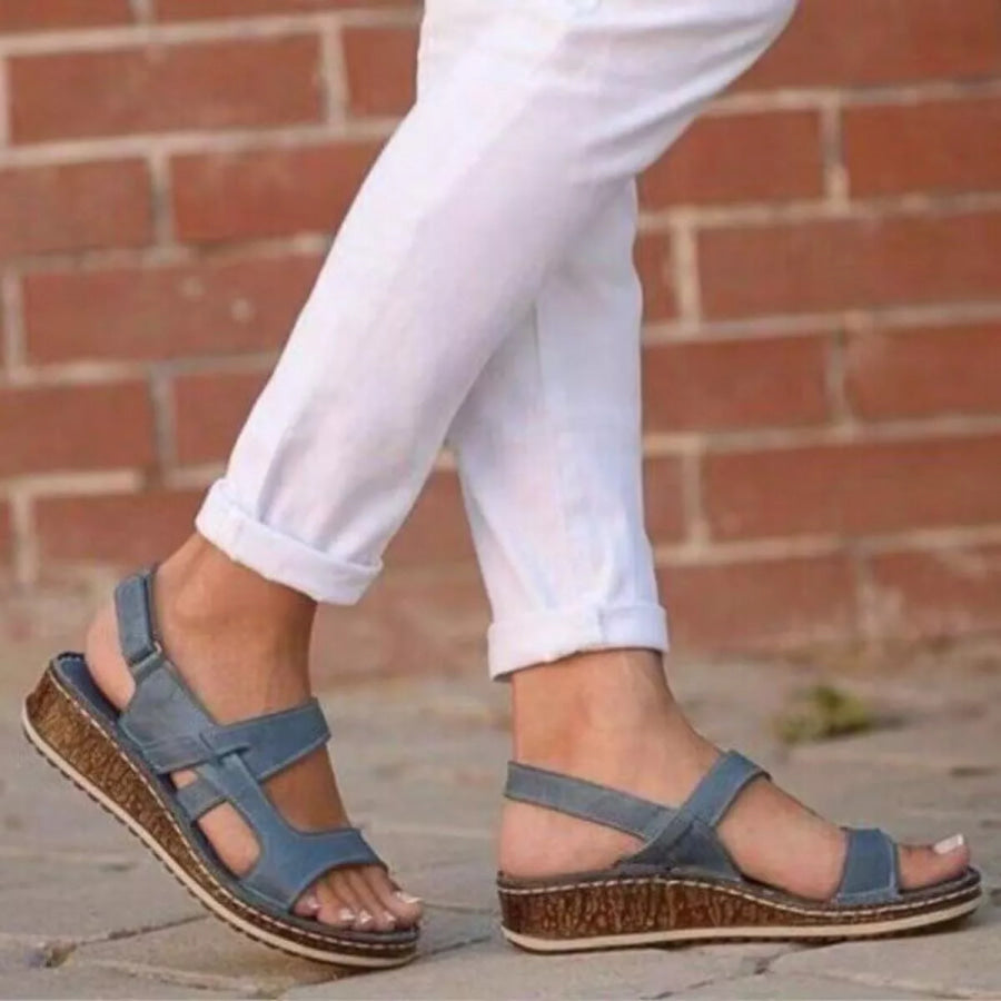 Open Toe Wedge Sandals Apparel and Accessories