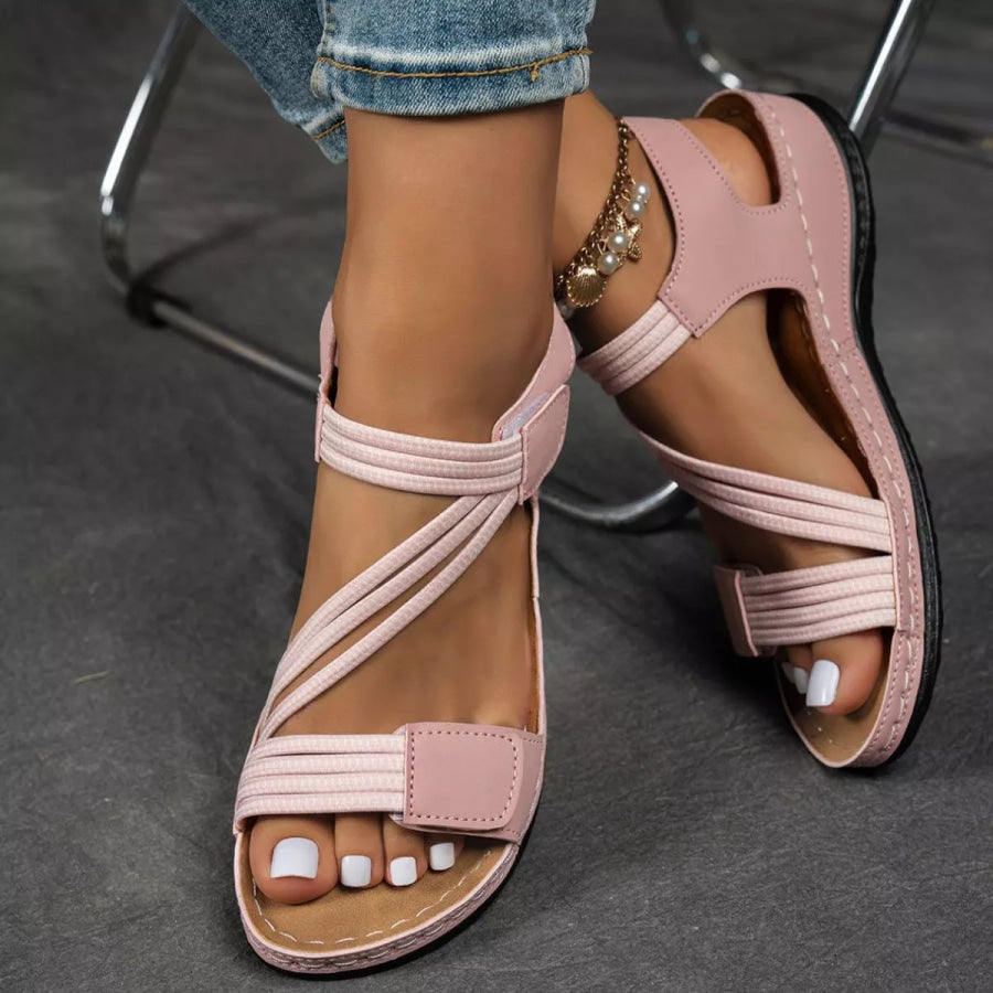 Open Toe Wedge Sandals Apparel and Accessories