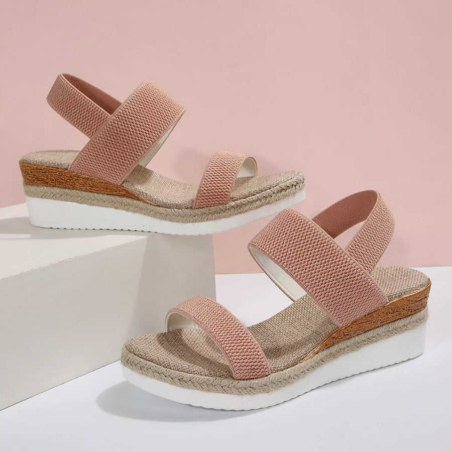 Open Toe Wedge Sandals Apparel and Accessories