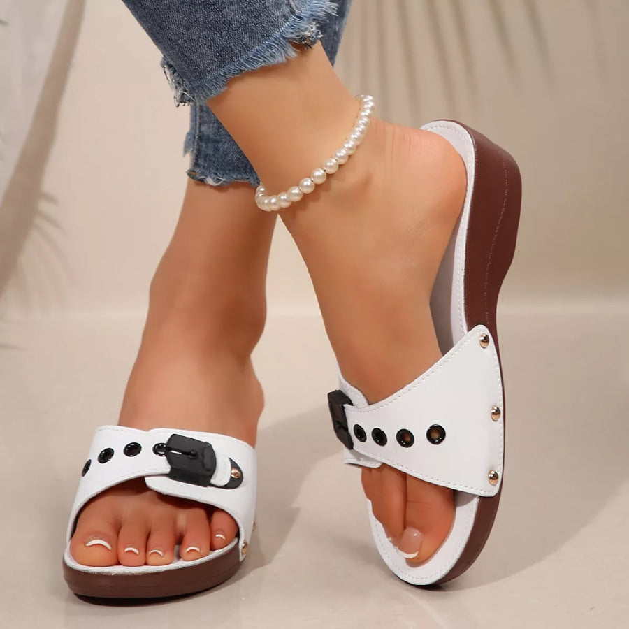 Open Toe Wedge Sandals Apparel and Accessories