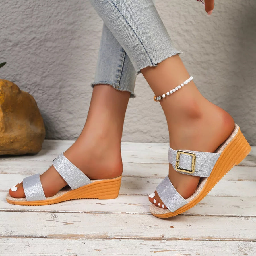 Open Toe Wedge Sandals Apparel and Accessories