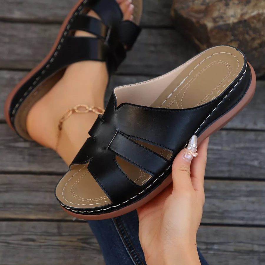 Open Toe Wedge Sandals Apparel and Accessories