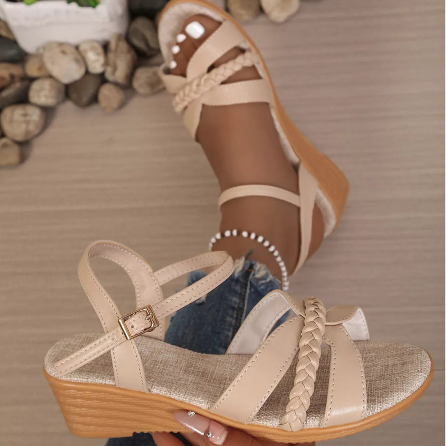 Open Toe Wedge Sandals Apparel and Accessories