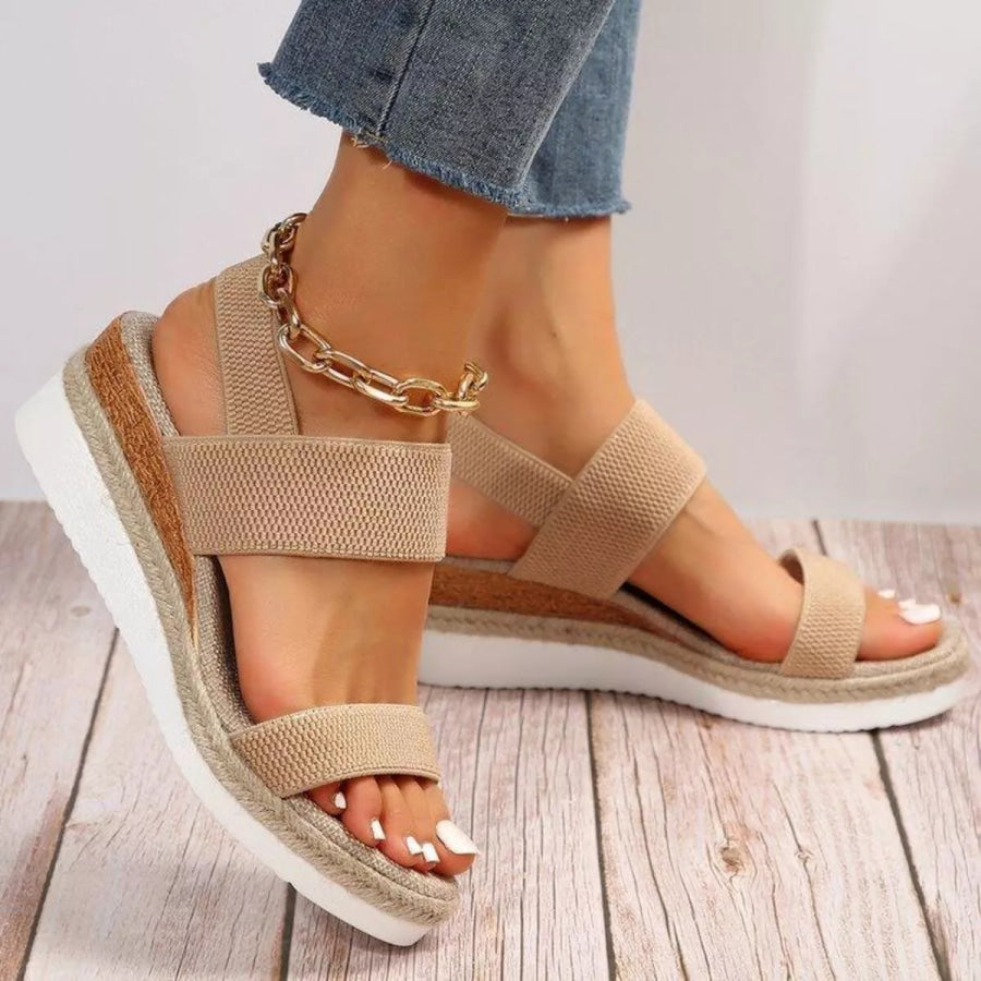 Open Toe Wedge Sandals Apparel and Accessories