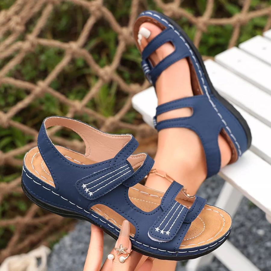 Open Toe Wedge Sandals Apparel and Accessories