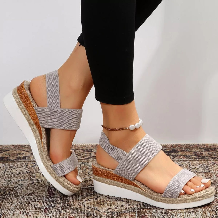 Open Toe Wedge Sandals Apparel and Accessories