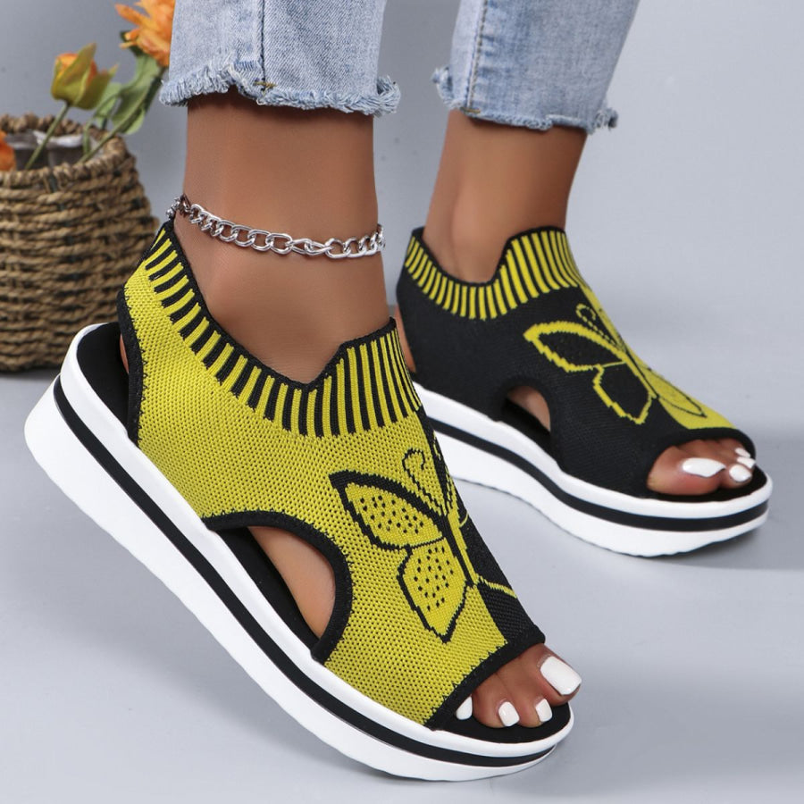 Open Toe Wedge Sandals Apparel and Accessories