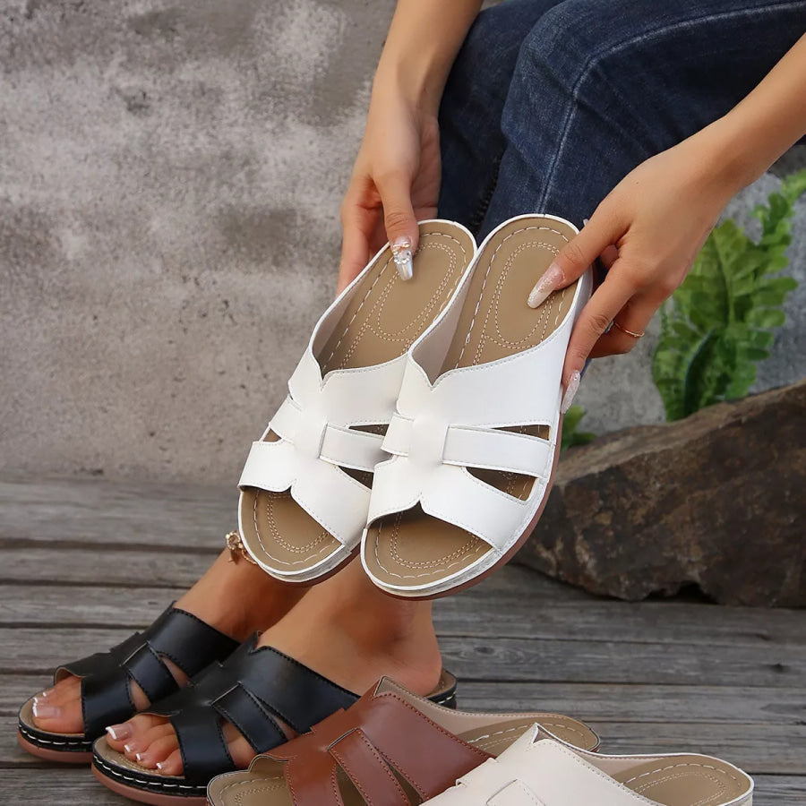 Open Toe Wedge Sandals Apparel and Accessories