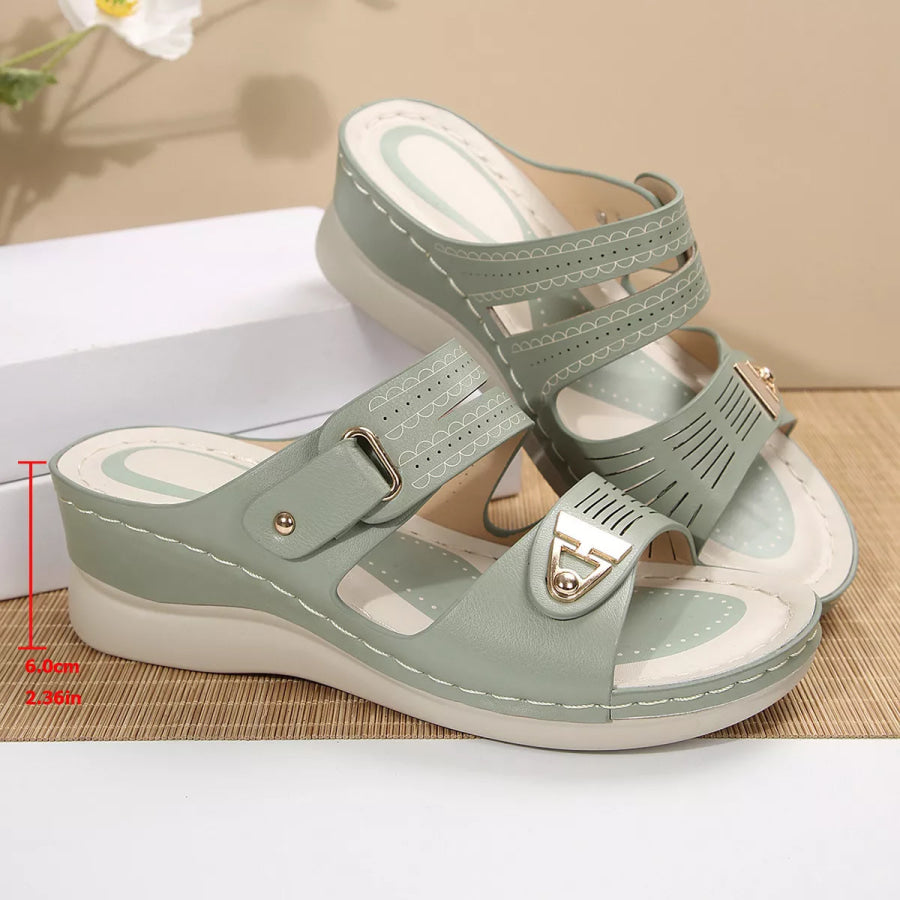 Open Toe Wedge Sandals Apparel and Accessories