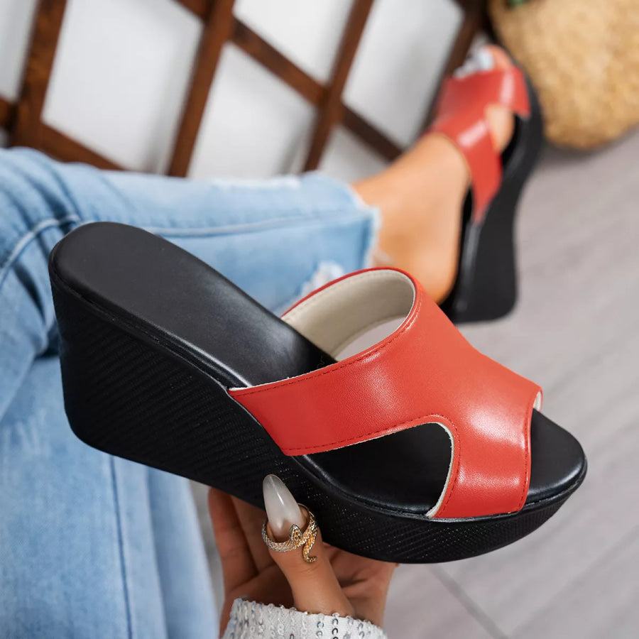 Open Toe Wedge Sandals Apparel and Accessories