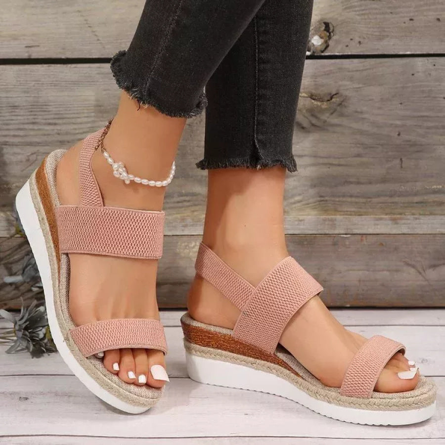 Open Toe Wedge Sandals Apparel and Accessories