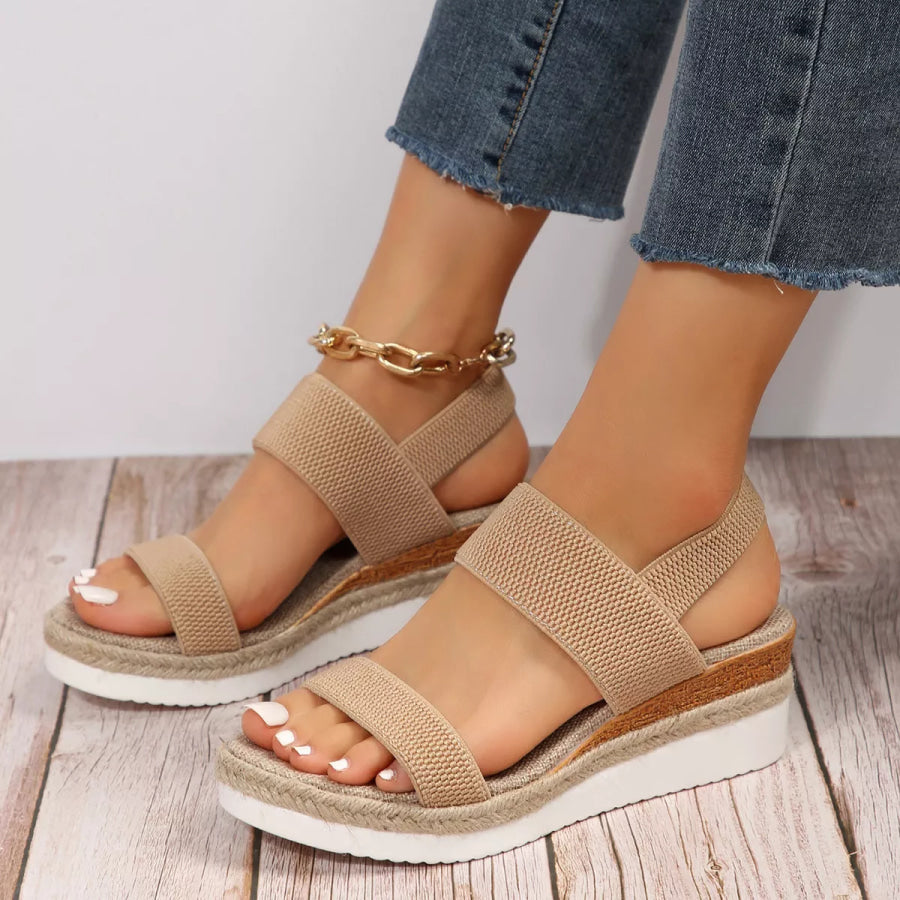 Open Toe Wedge Sandals Apparel and Accessories