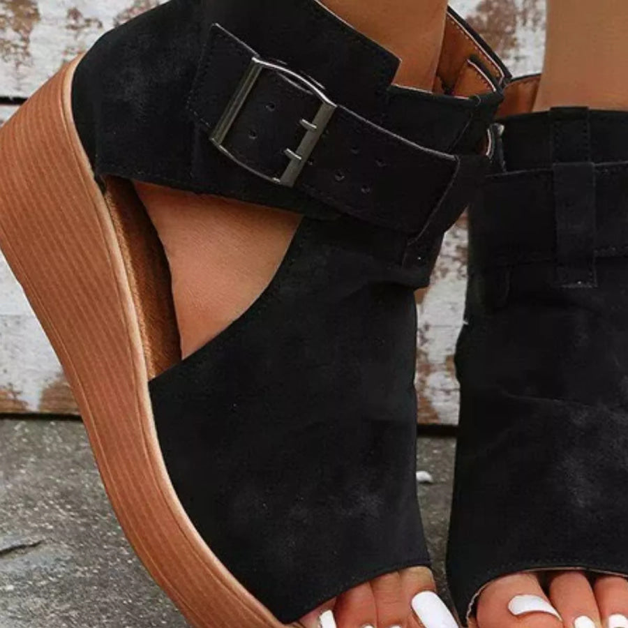 Open Toe Wedge Sandals Apparel and Accessories