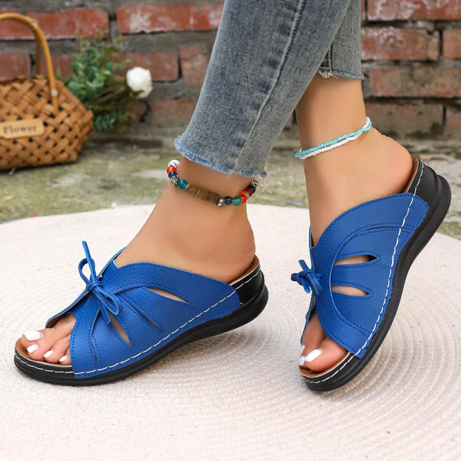 Open Toe Wedge Sandals Apparel and Accessories