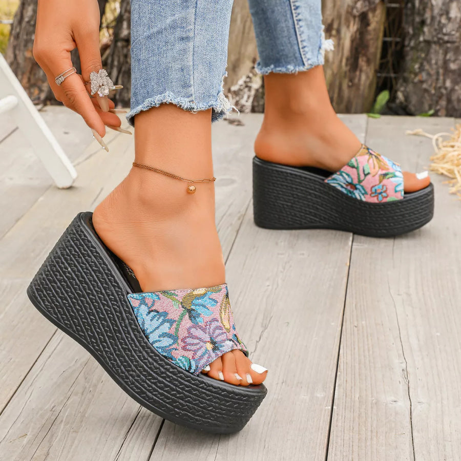 Open Toe Wedge Sandals Apparel and Accessories