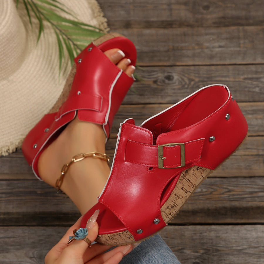 Open Toe Wedge Sandals Apparel and Accessories