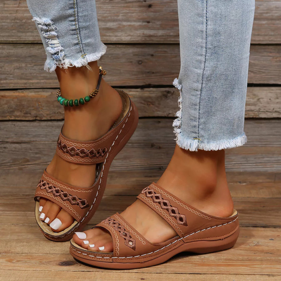 Open Toe Wedge Sandals Apparel and Accessories