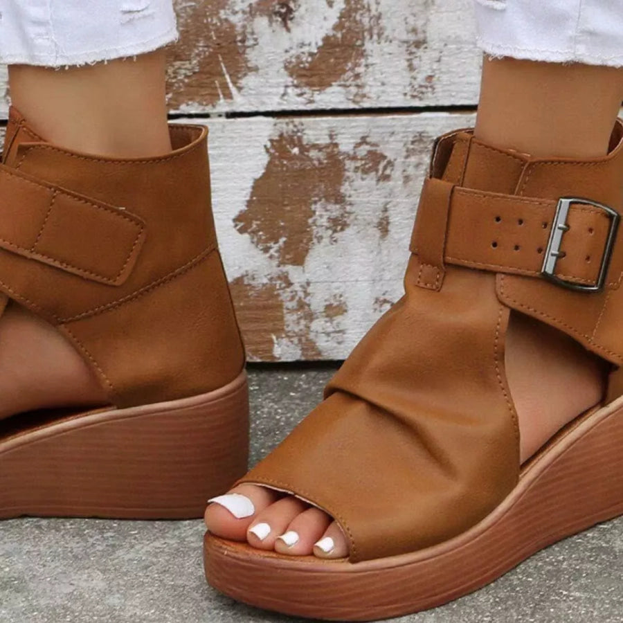 Open Toe Wedge Sandals Apparel and Accessories