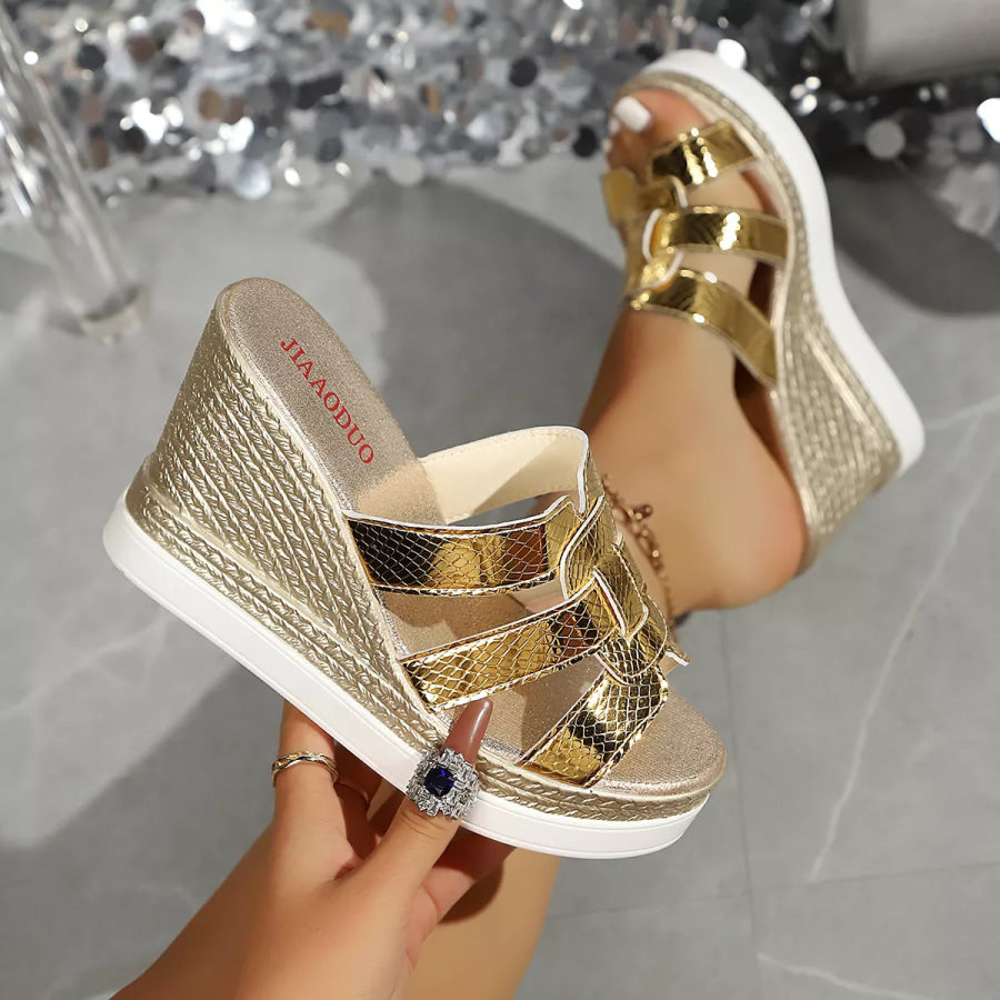 Open Toe Wedge Sandals Apparel and Accessories