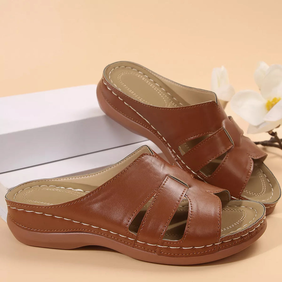 Open Toe Wedge Sandals Apparel and Accessories