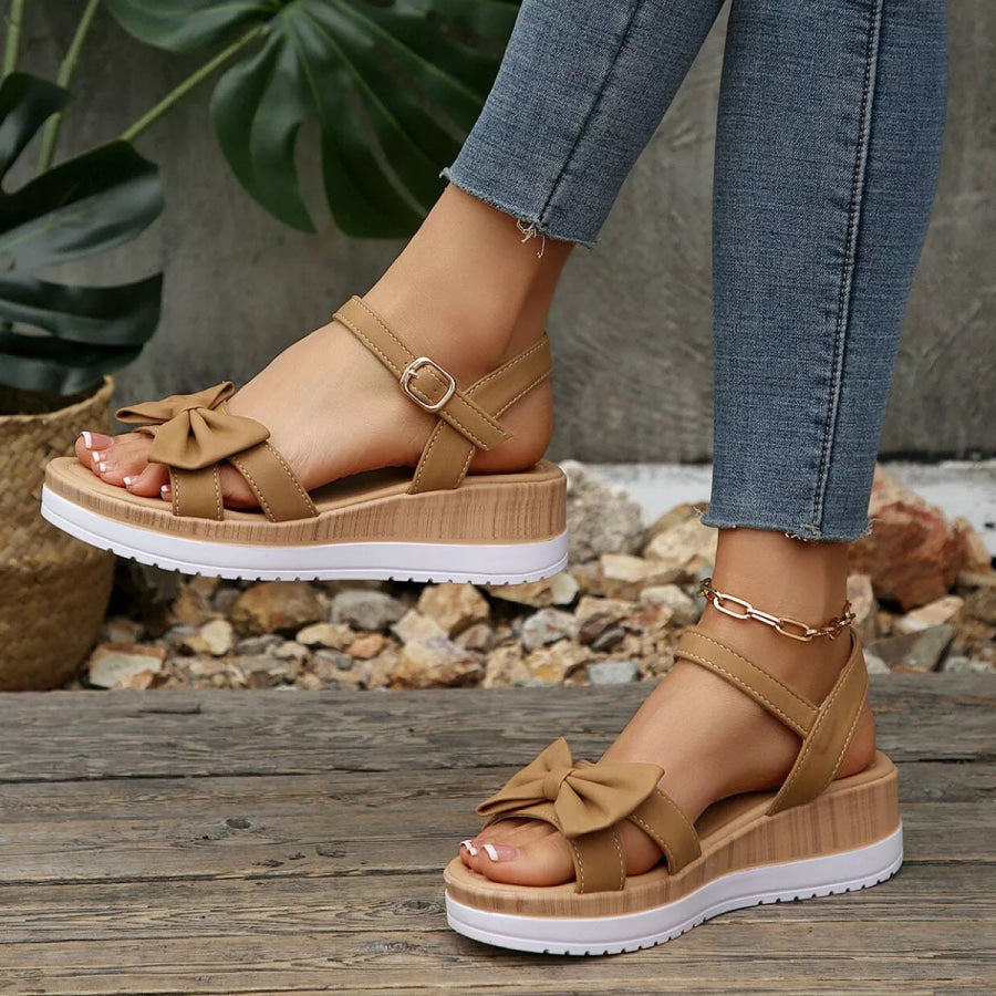 Open Toe Wedge Sandals Apparel and Accessories