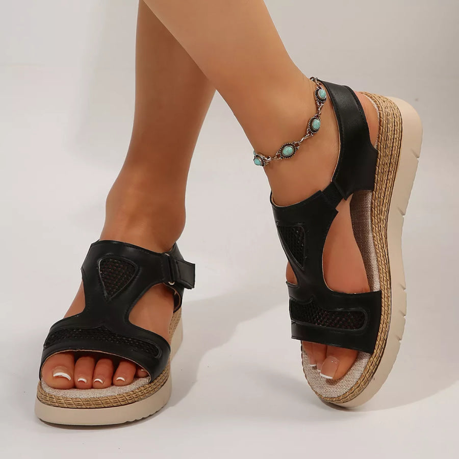 Open Toe Wedge Sandals Apparel and Accessories
