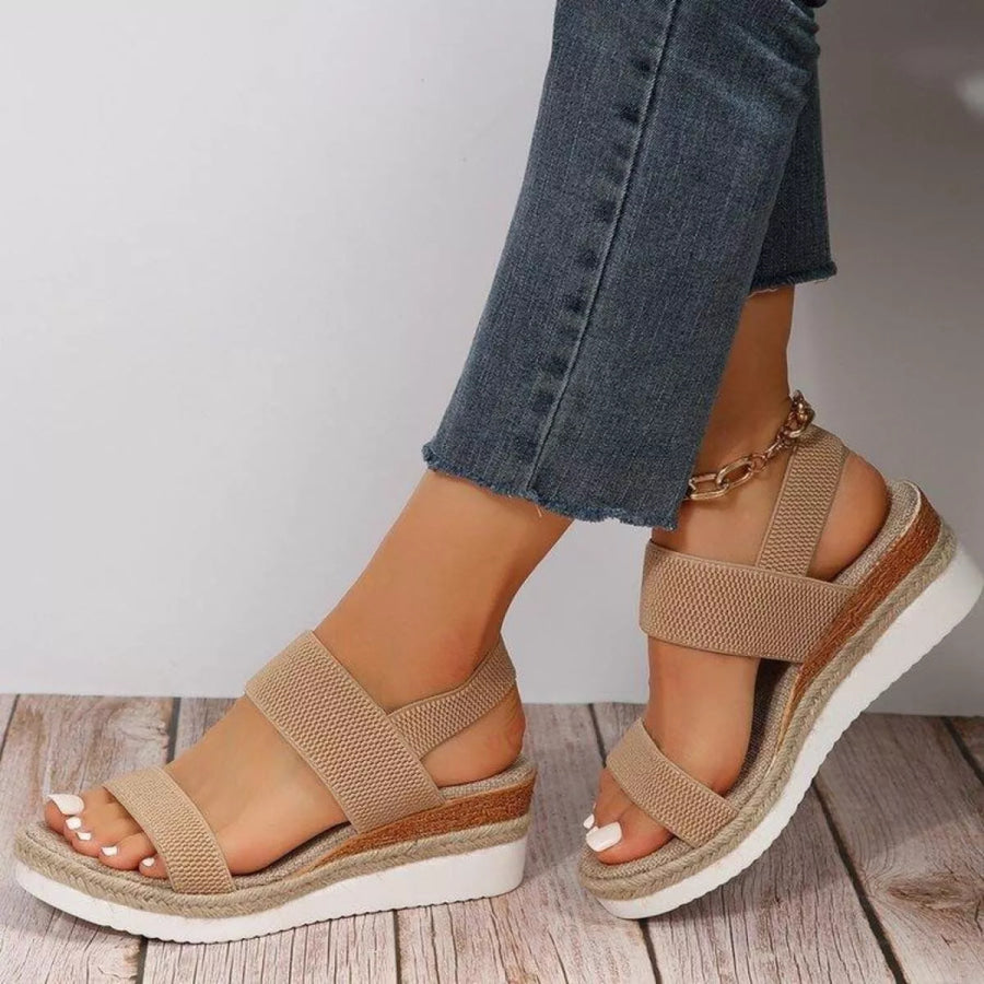 Open Toe Wedge Sandals Apparel and Accessories