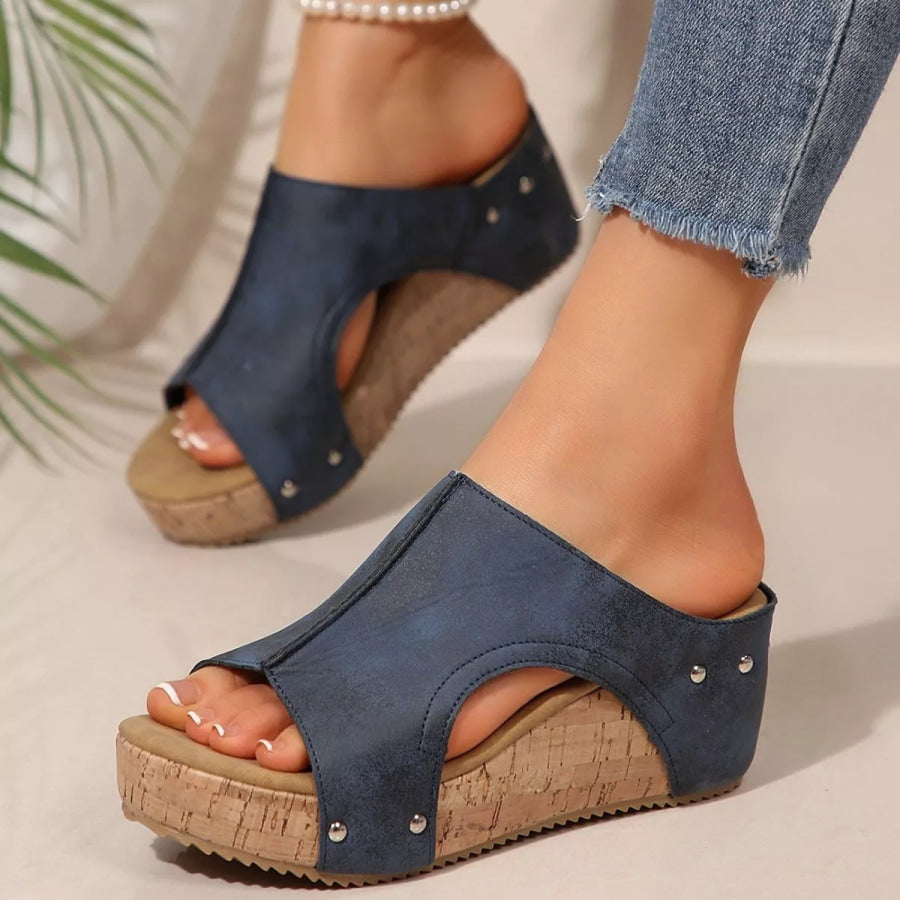 Open Toe Wedge Sandals Apparel and Accessories