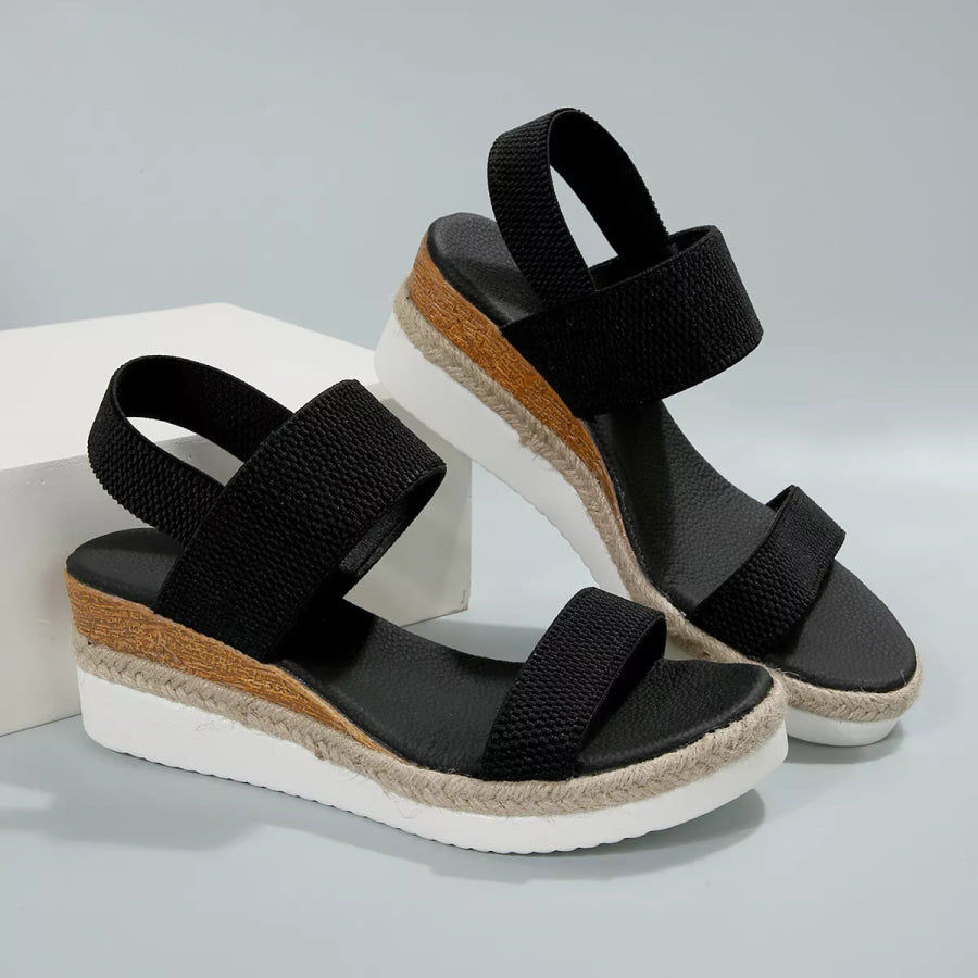 Open Toe Wedge Sandals Apparel and Accessories