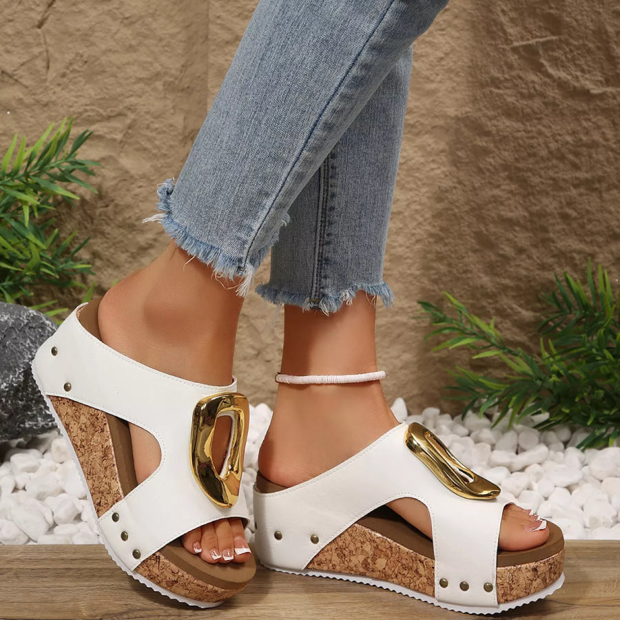 Open Toe Wedge Sandals Apparel and Accessories