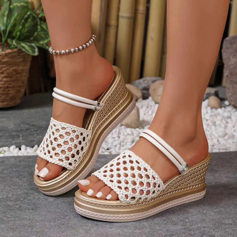 Open Toe Wedge Sandals Apparel and Accessories