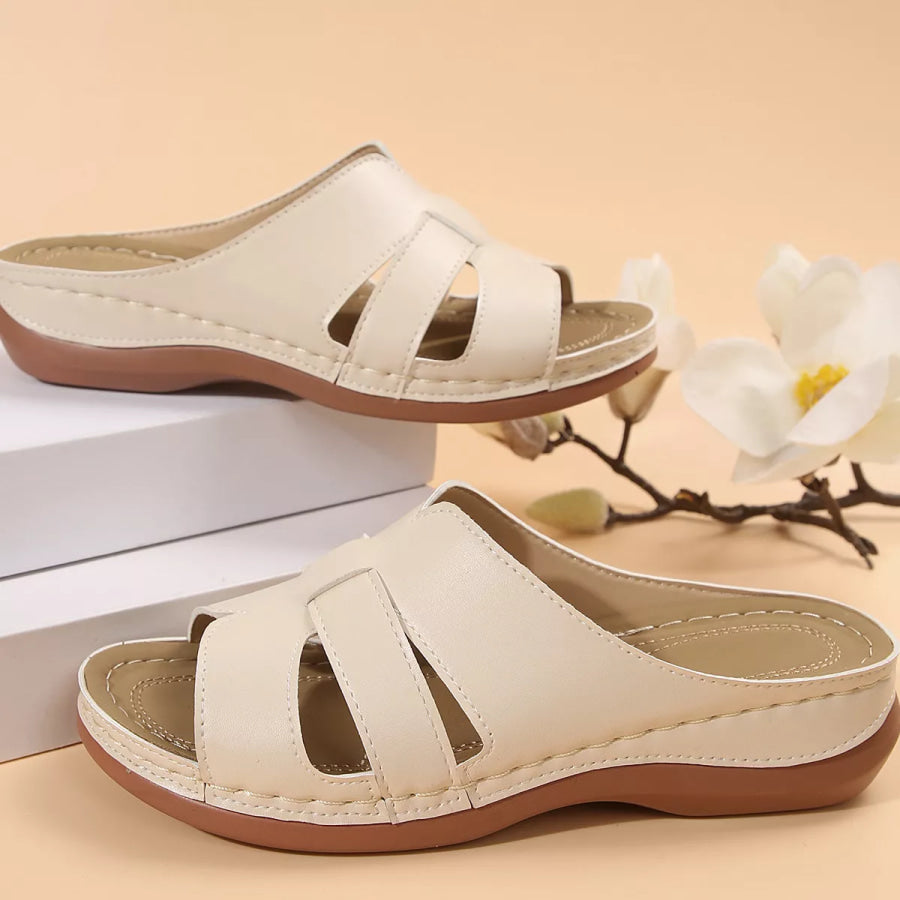 Open Toe Wedge Sandals Apparel and Accessories