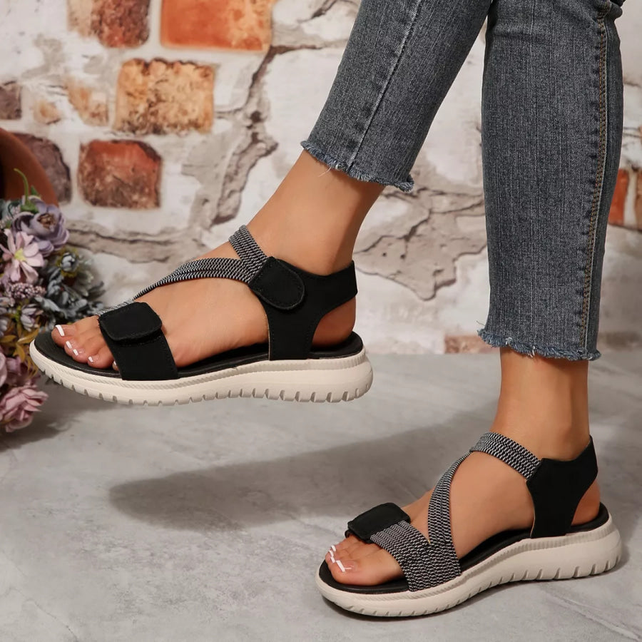 Open Toe Wedge Sandals Apparel and Accessories