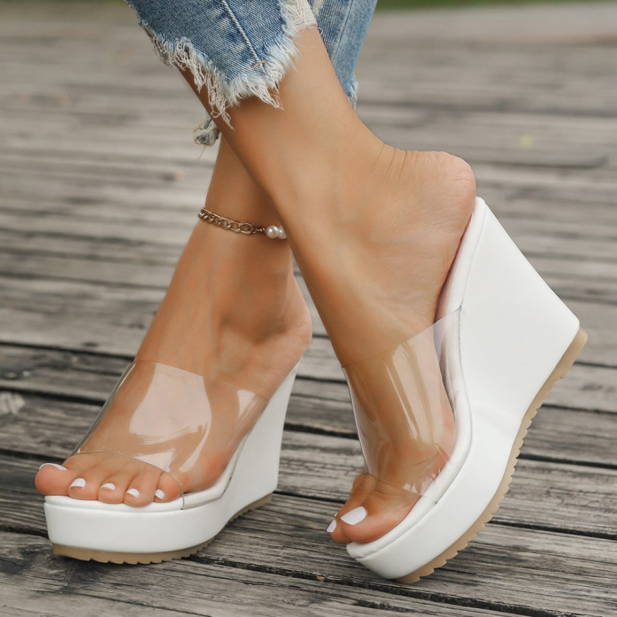 Open Toe Wedge Sandals Apparel and Accessories