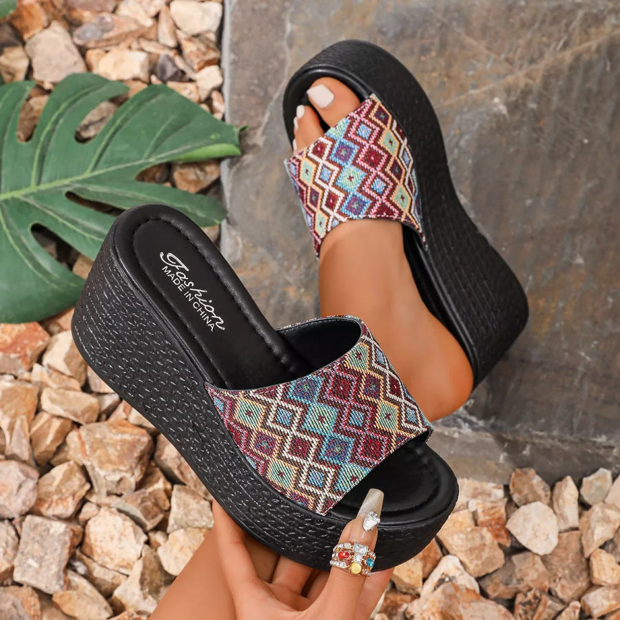 Open Toe Wedge Sandals Apparel and Accessories